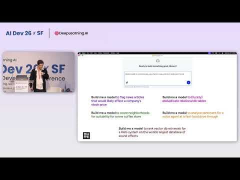 AI Dev 26 x SF | Manos Koukoumidis & Stefan Webb: VibeML: Build your AI model in hours, not months