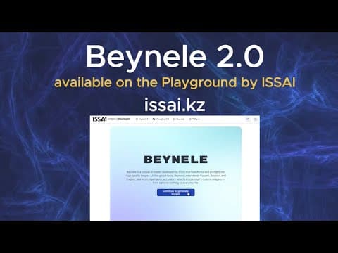 Meet Beynele 2.0 — the newly updated version of ISSAI’s image generation model.