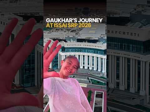 Gauhar Bissembay shared her story and spoke about her experience participating in the ISSAI SRP26.