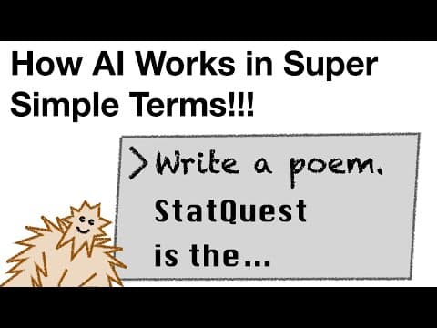 How AI works in Super Simple Terms!!!