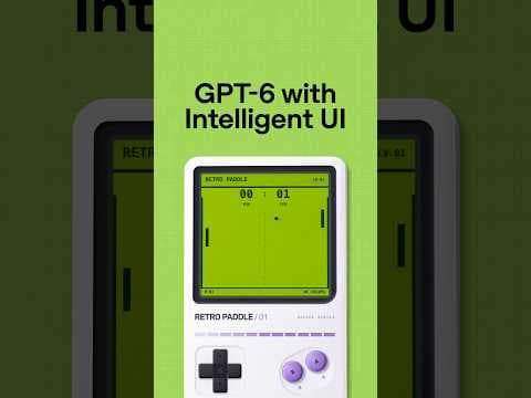 Make a game using GPT-6 with Intelligent UI