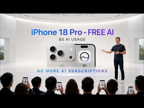iPhone 18 Will Kill AI Subscriptions (Apple's Pocket AI)