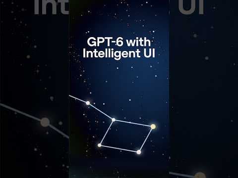 More visual answers from GPT-6 with Intelligent UI