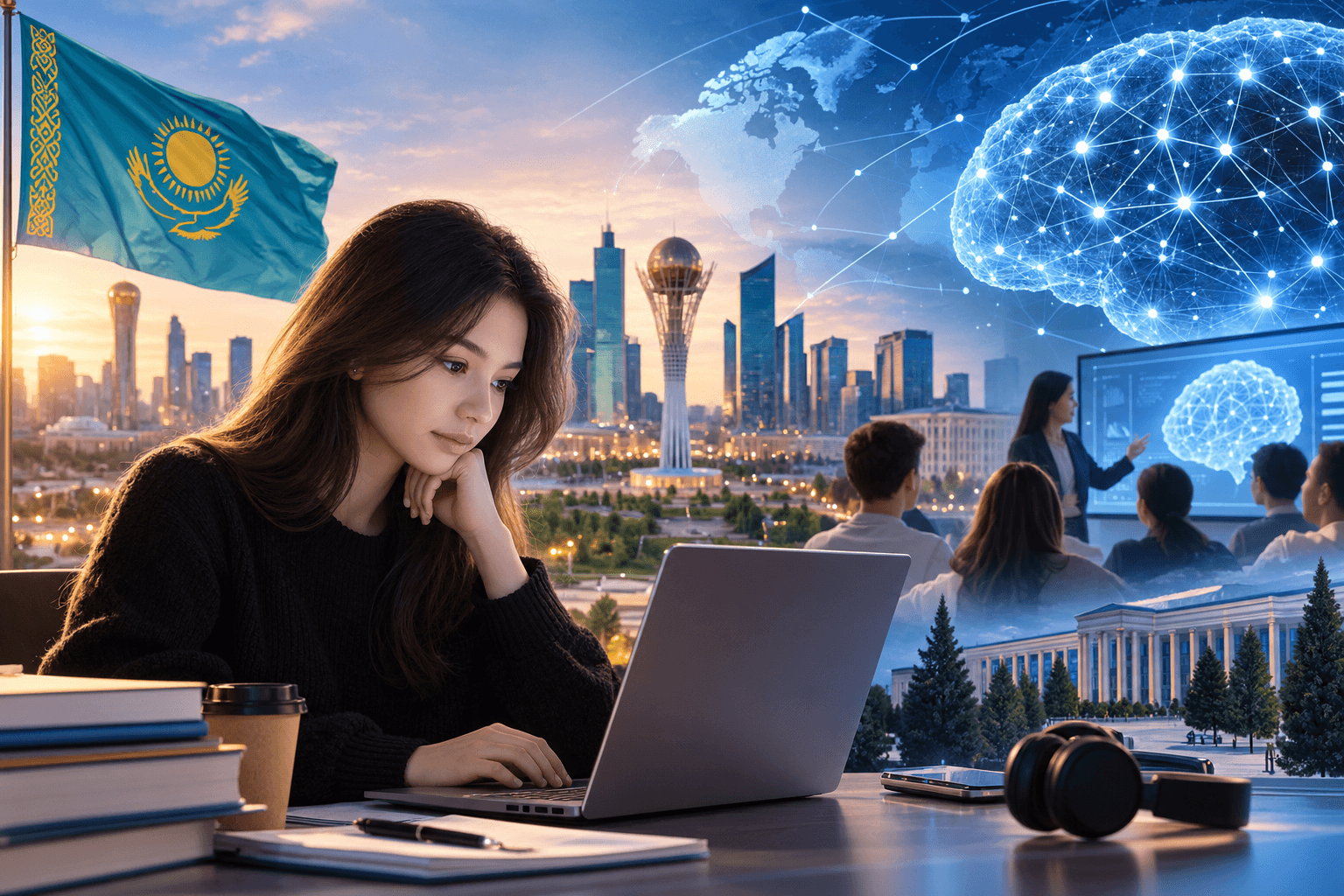 Қазақстан AI мен адам дағдыларының үйлесімі бойынша жаһандық индексте 55-ші орынға ие болды